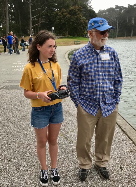 grandpa Ed enjoying Emily's new skills