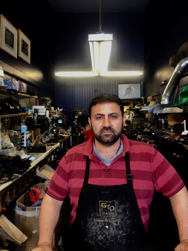 shoe repair shop owner