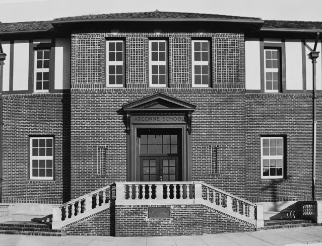 Argonne school brick facade photo