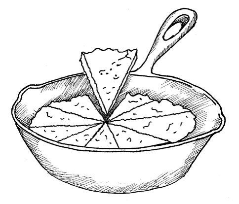 corn bread illiustration